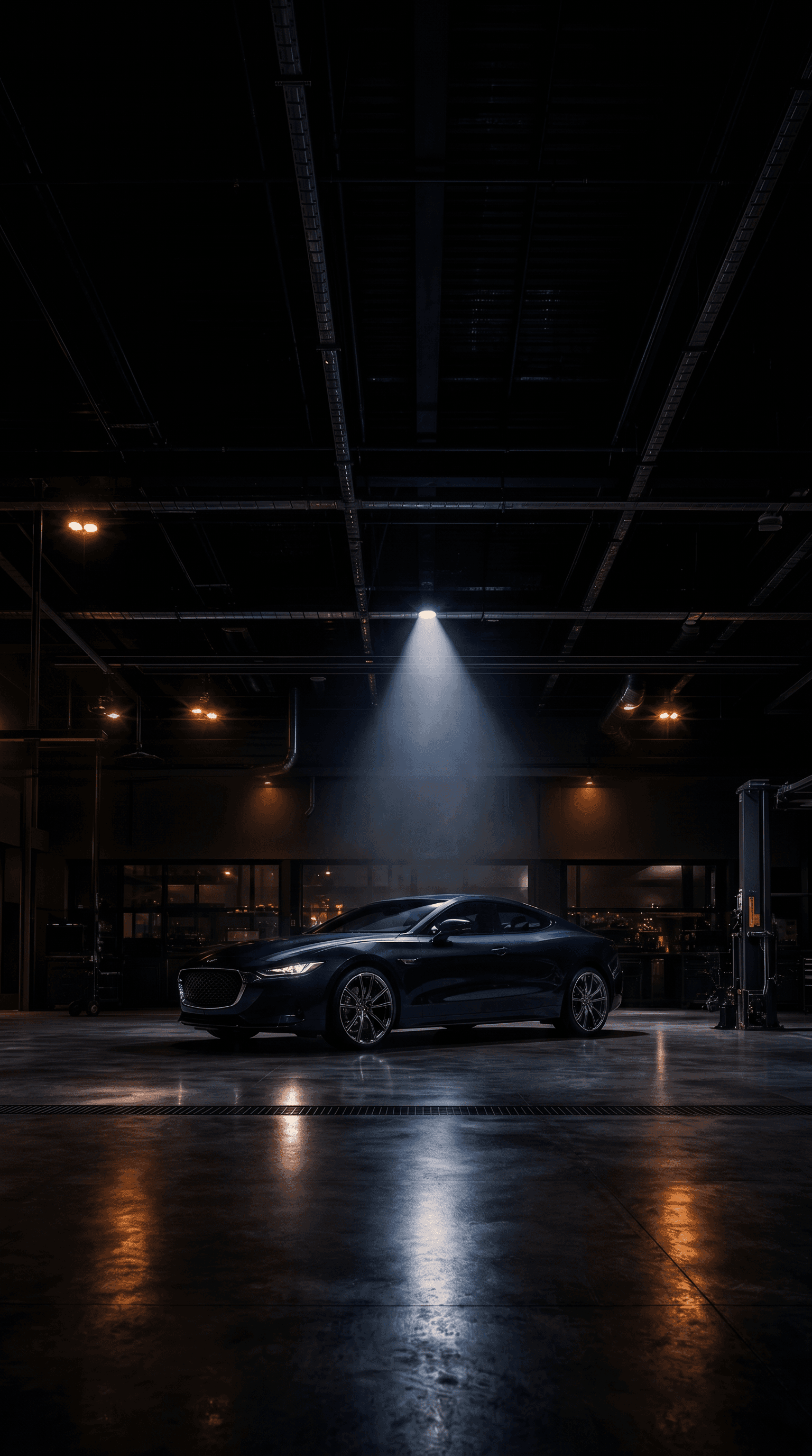 Vehicle parked inside the WeFix Collision Center workshop